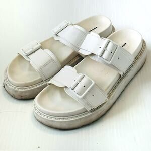 Princess Polly Ma Belle strappy sandals white size 6